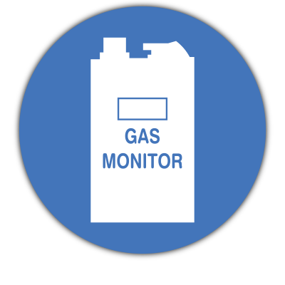 Carbon Monoxide Gas Monitor Safety Sign – MV17 - Spear Labels