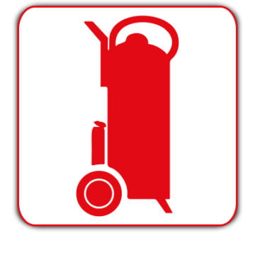 fire trolley safety sign