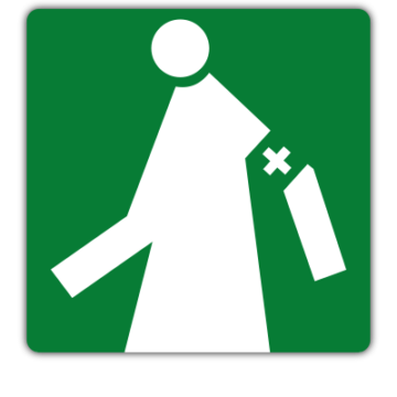 first aid safety sign